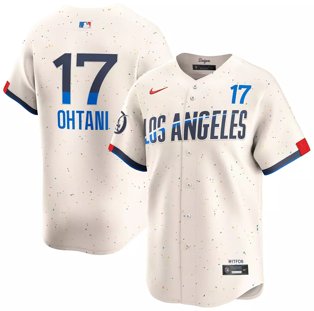 Men's Los Angeles Dodgers Shohei Ohtani City Connect Cream #17 Limited Jersey