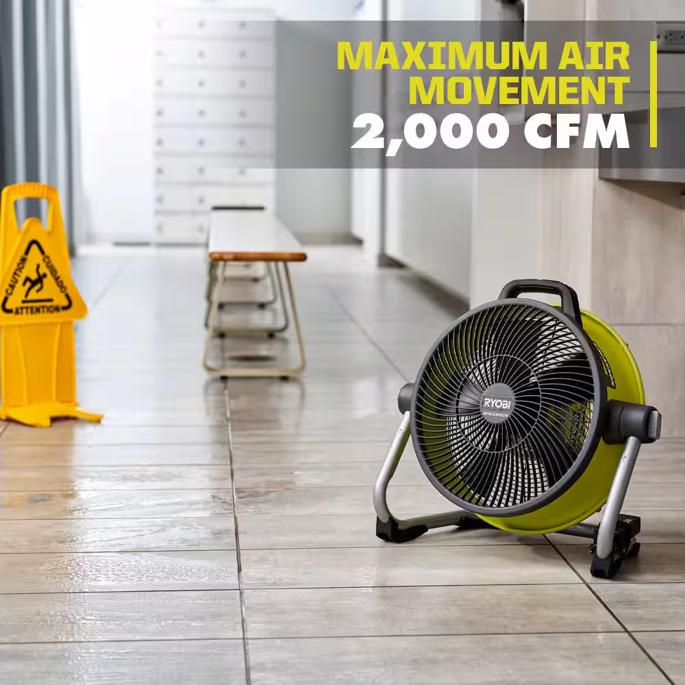 40V 14 in. Cordless Hybrid WHISPER SERIES Air Cannon Fan (Tool Only)