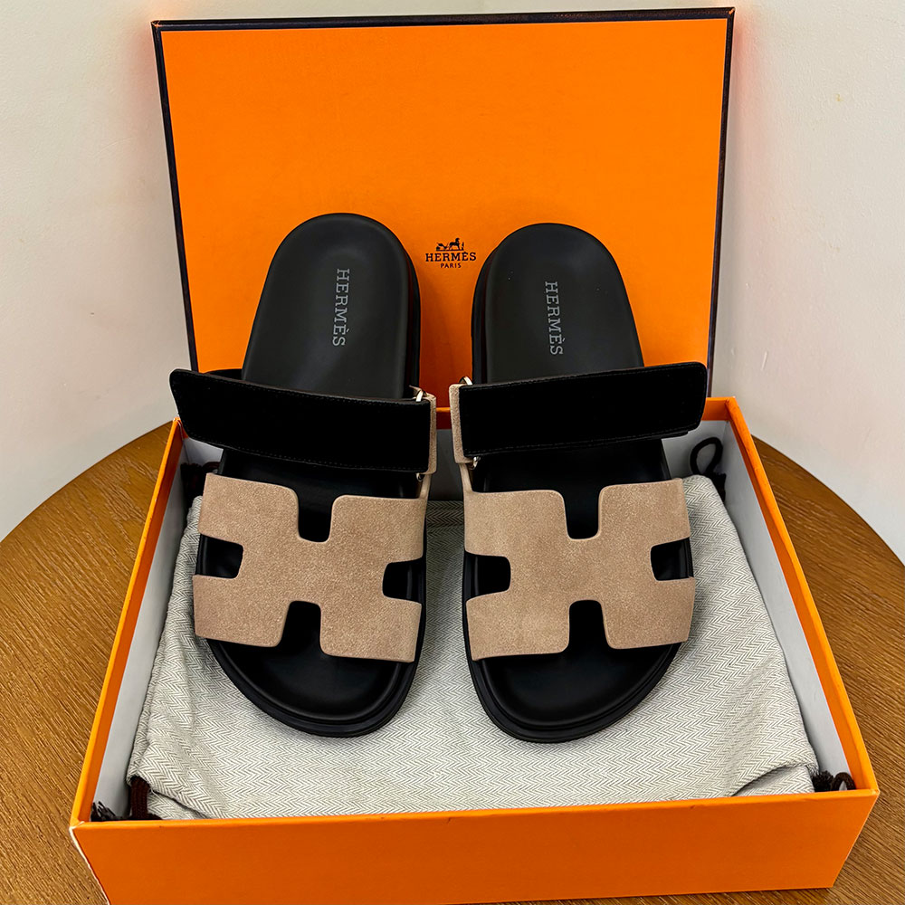 Hermès Chypre leather sandals （Replica）