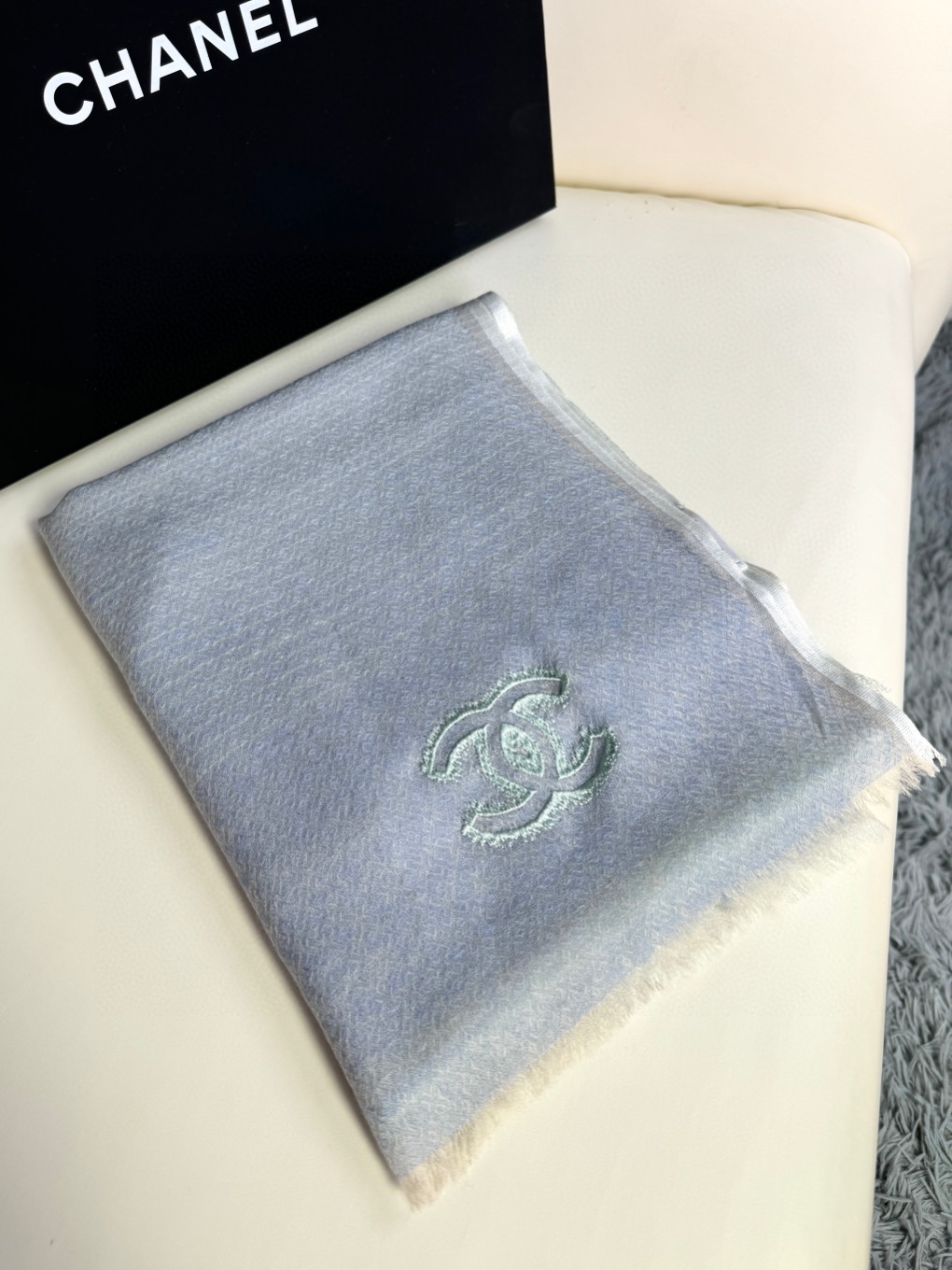 TOP CHANEL Gradient Color Stripe Long Scarf 90x205cm - 4 Color