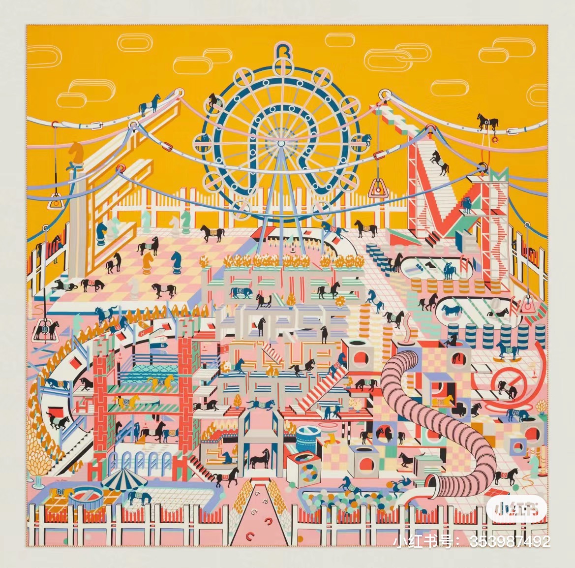 TOP HERMES Silk Square Scarf 90x90cm - 2 Color