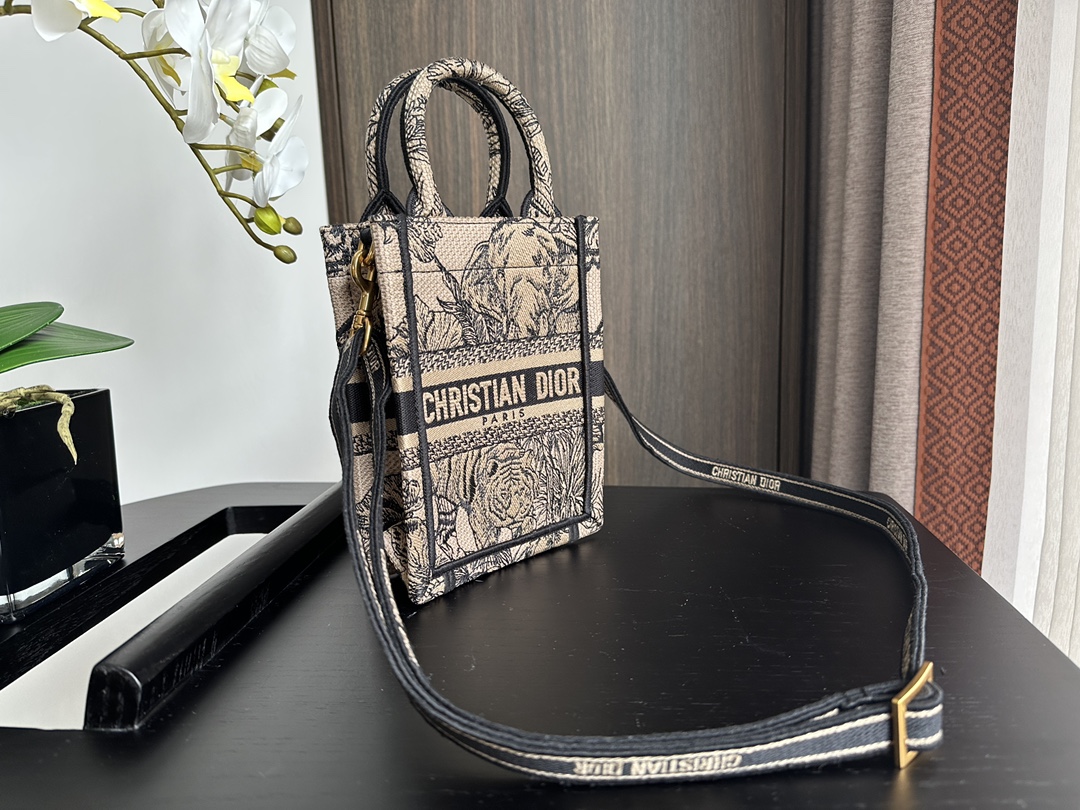 TOP Christian Dior Mico Mini Book Tote Bag 13.5X18X5 CM