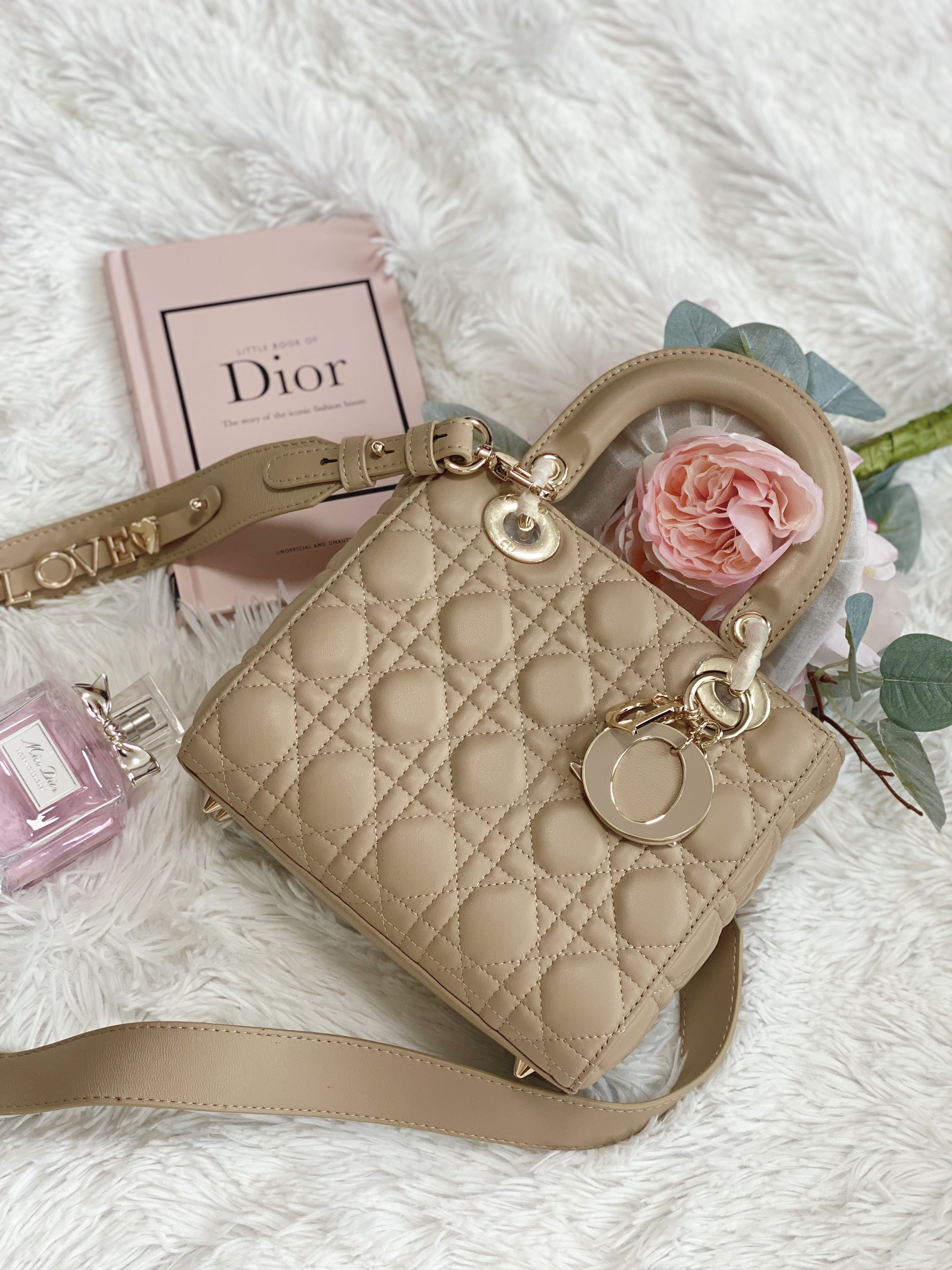 TOP Christian Dior Lady Christian Dior Bag ABC - Beige