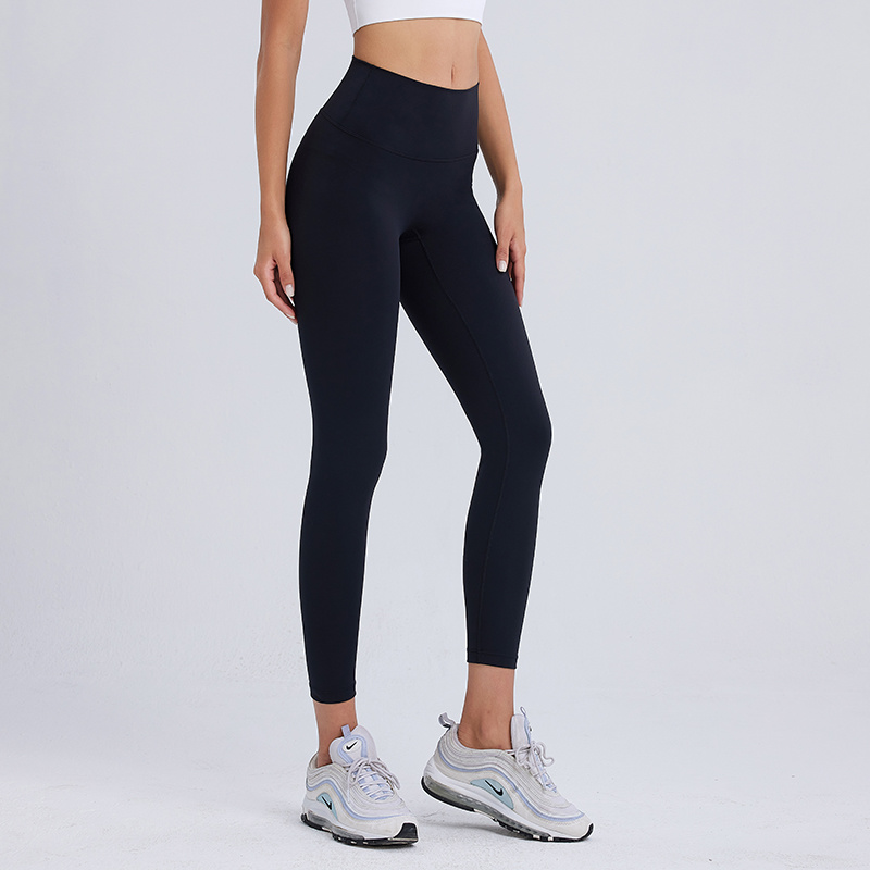 Womens Seamless Bare-Sensation Yoga Leggings