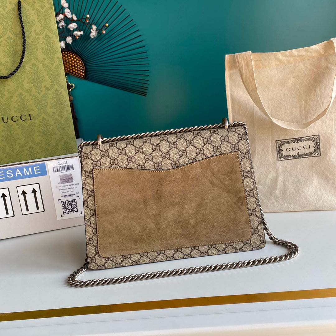 TOP GUCCI Dionysus Bag Medium 30cm - Beige