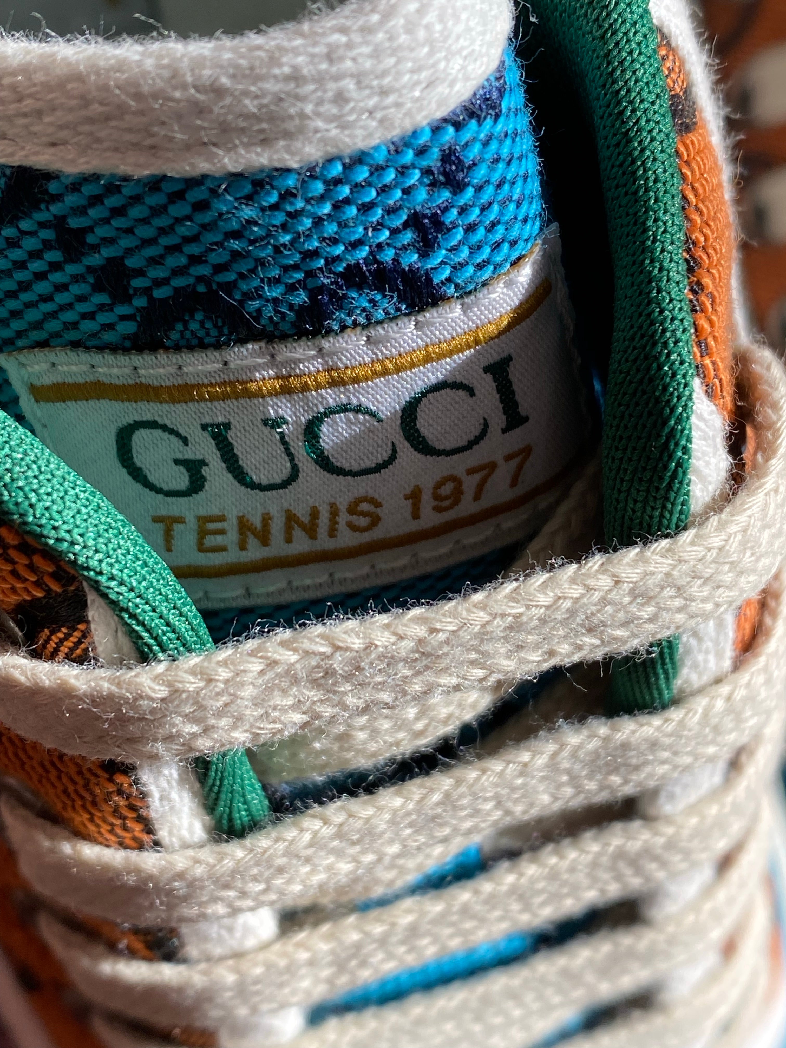 TOP GUCCI Tennis Shoes 1977 Multicolor
