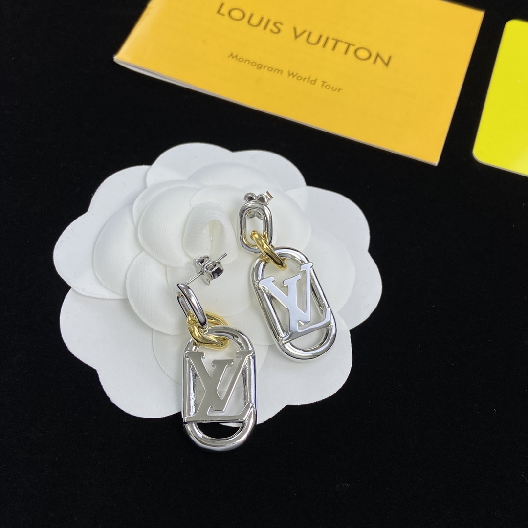 TOP Louis Vuitton LV LV Earrings Silver