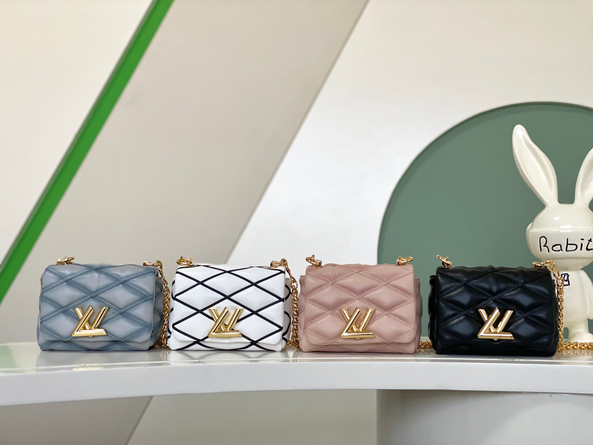TOP Louis Vuitton LV Malletage Sheep Leather Twist Bag 15x10x6.5cm- 4 Colors&GHW