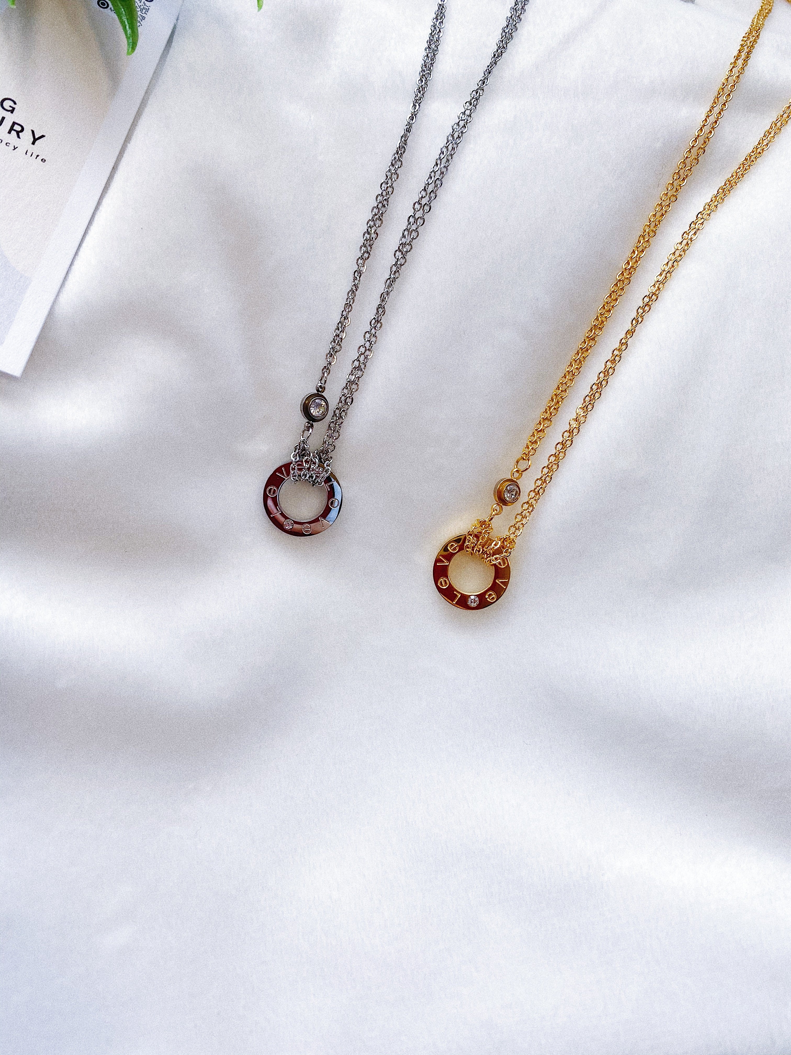 TOP Cartier Love Double Chain Necklace