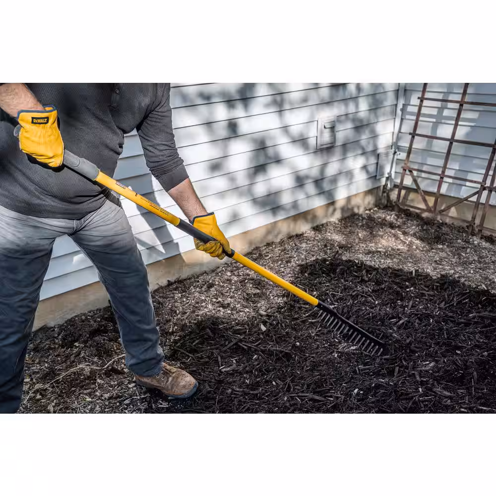 60 in. Fiberglass Handle 16-Tine Bow Rake