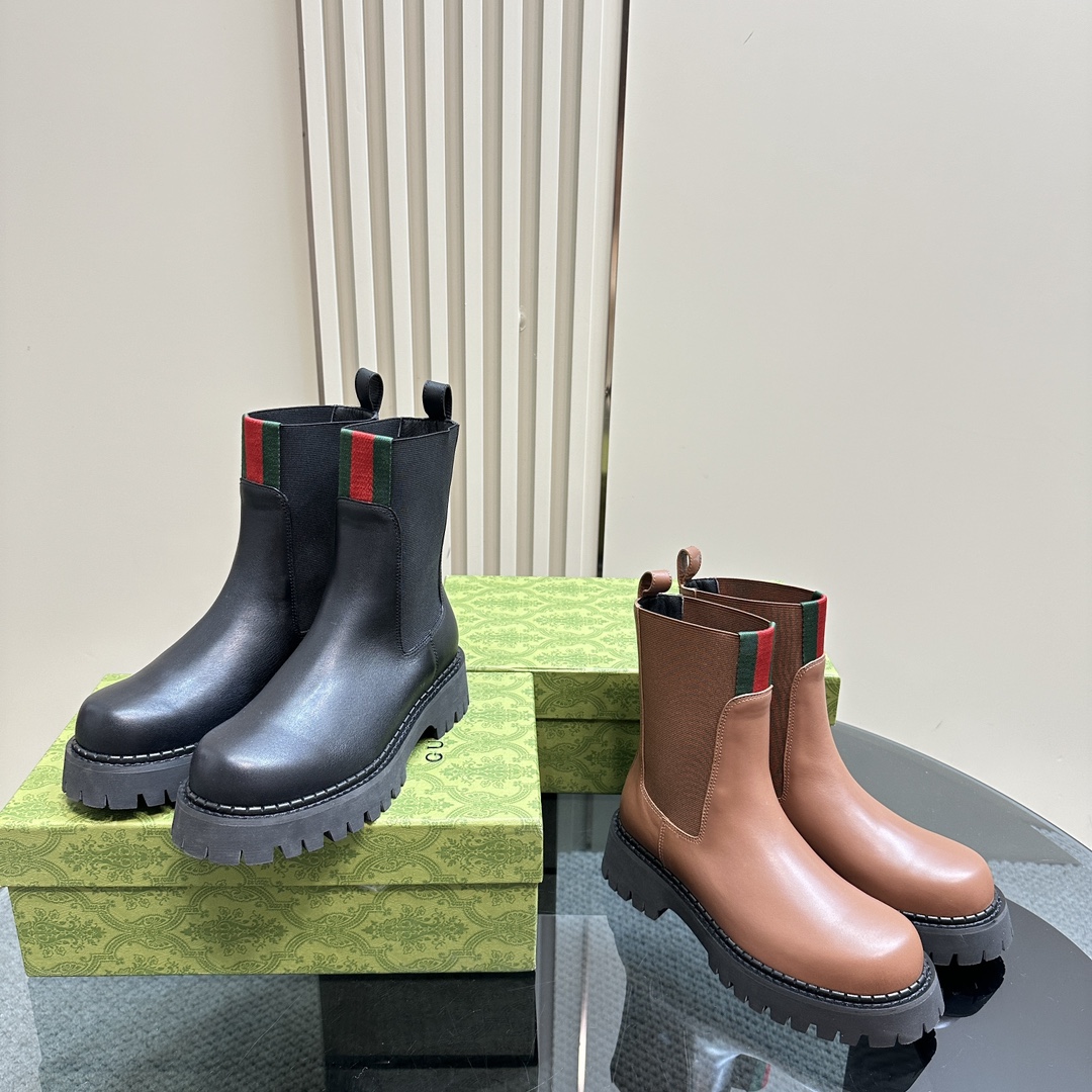 TOP GUCCI Elastic Ankle Boots - 2 Colour