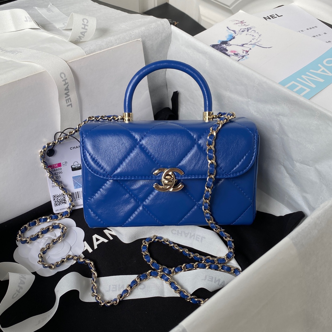 TOP CHANEL Handle Bag 10.5x17x8cm - 2 Color