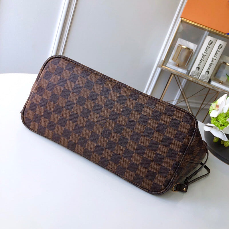 TOP Louis Vuitton LV  Neverfull MM Bag 32x17x28cm - Red