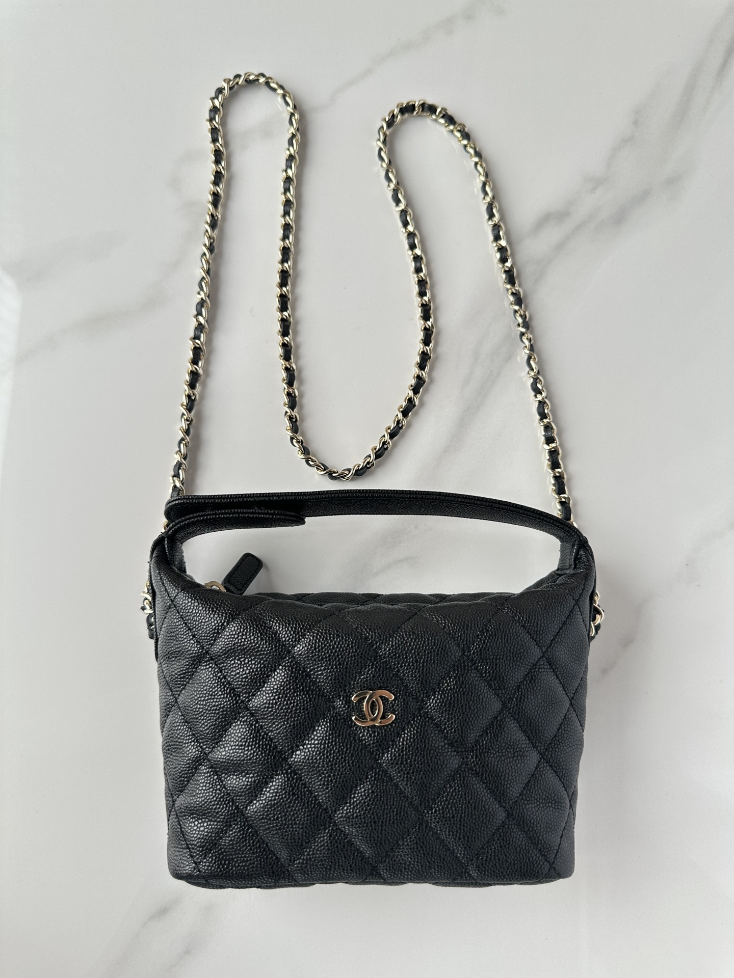 TOP CHANEL Spherical Cowhide Lunch Box Bag - GHW&19*15*6.5cm - 4 Colour