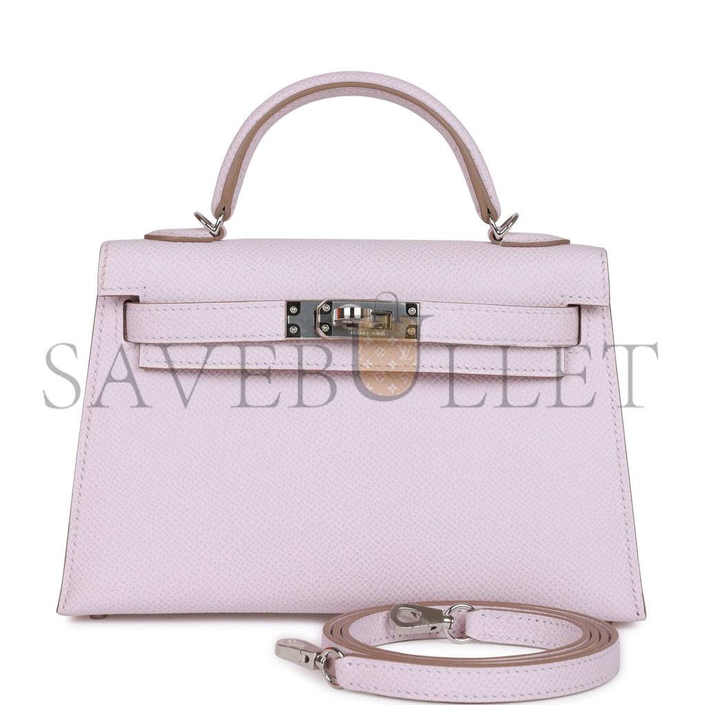 HERMES MINI KELLY EPSOM PALLADIUM HARDWARE (19*12*5.5cm)