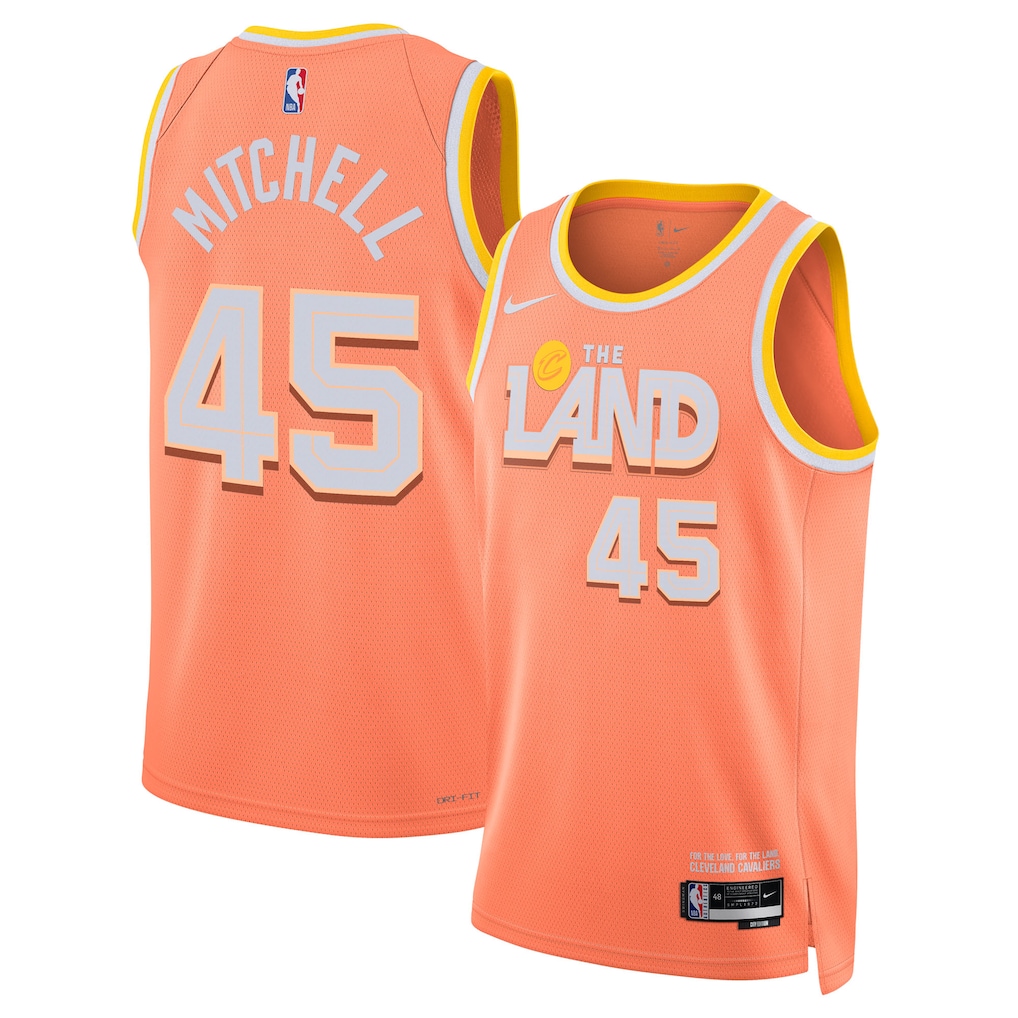 Cleveland Cavaliers Donovan Mitchell 2025/26 City Edition Swingman Jersey - Orange