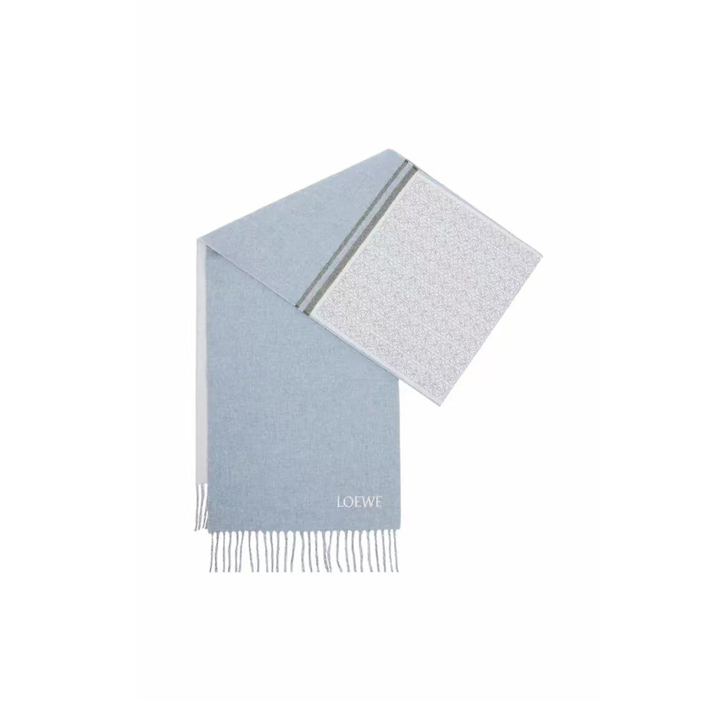 Loewe Cashmere and wool blend jacquard scarf (Replica)