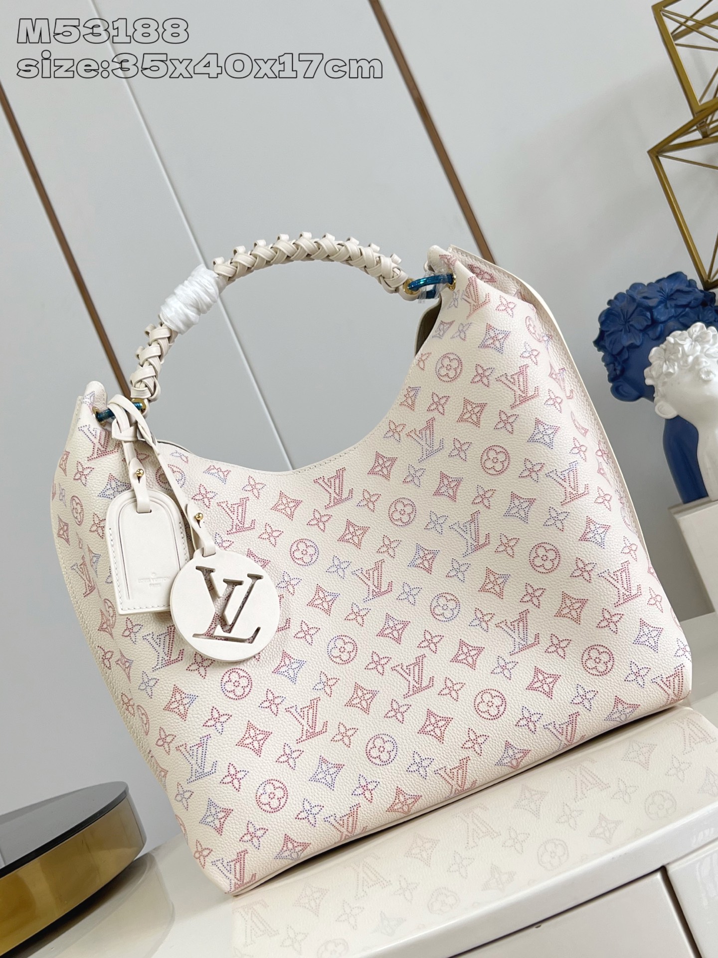 TOP Louis Vuitton LV Carmel Bag 35x40x17cm  - Beige