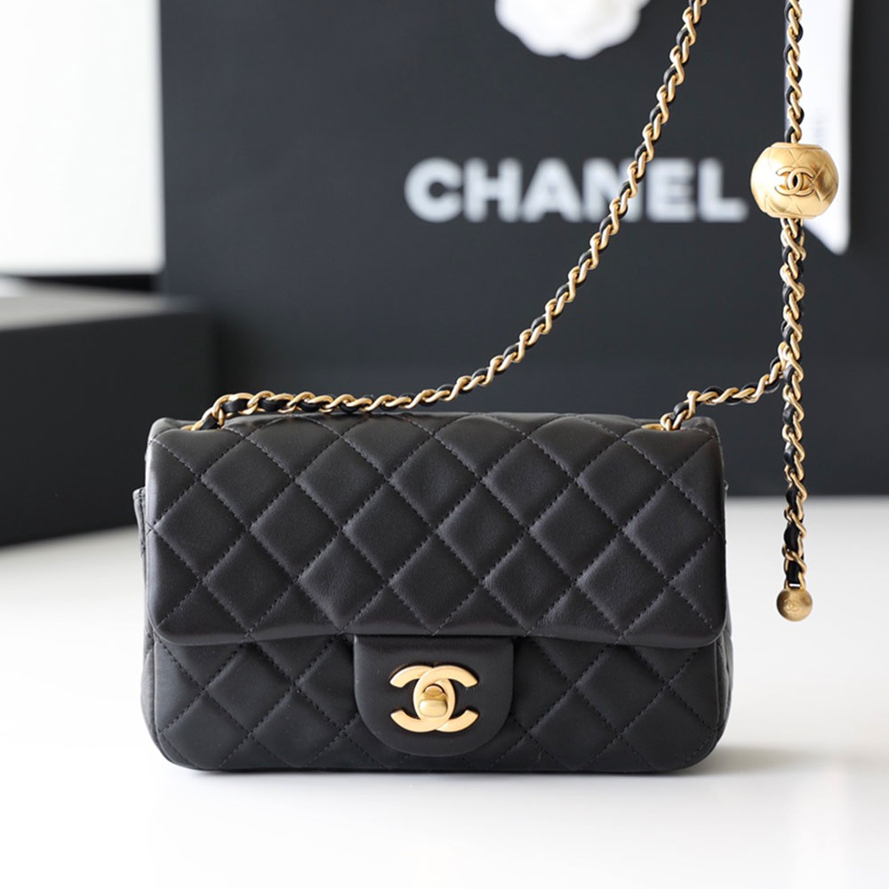 Chanel CF Calfskin Golden Ball 20CM（10A Mirror Version）