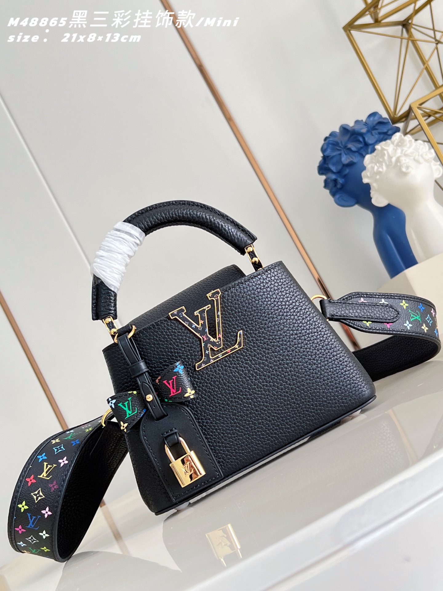 TOP Louis Vuitton LV Capucines Bag 3 Sizes - Black