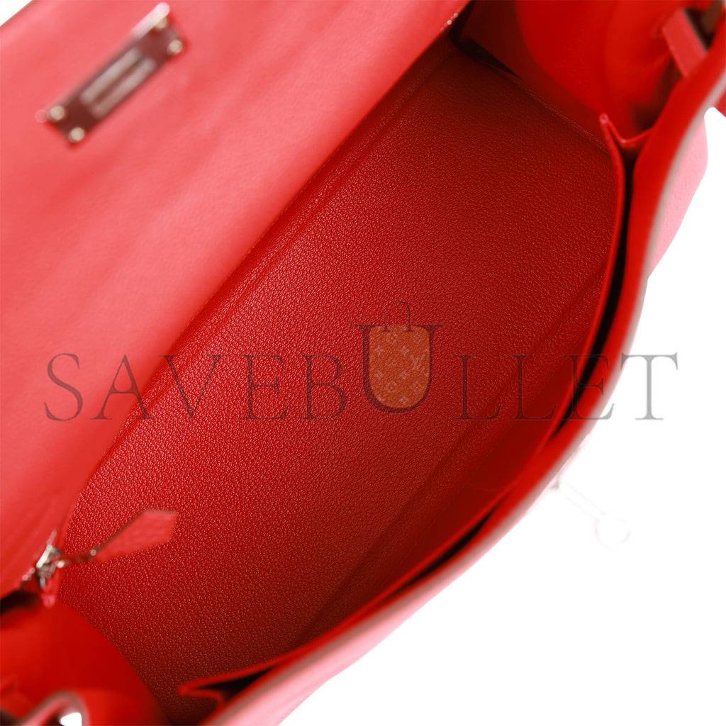 HERMES KELLY 32 TOGO PALLADIUM HARDWARE (32*23*10.5cm)