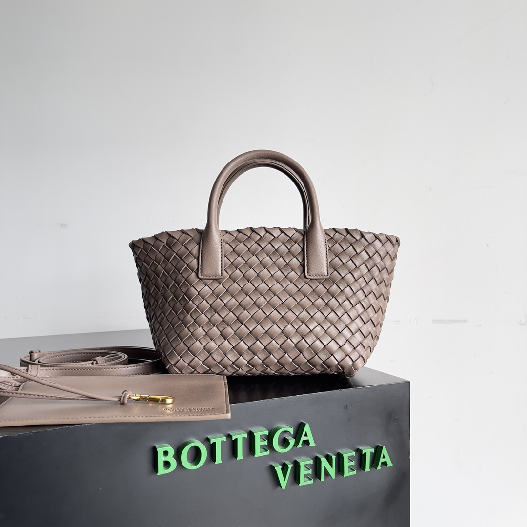 TOP Bottega Veneta BV Mini Cabat Bags - Khaki