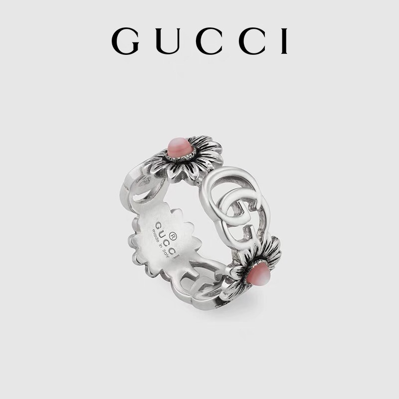 TOP GUCCI GG Ring - Sliver