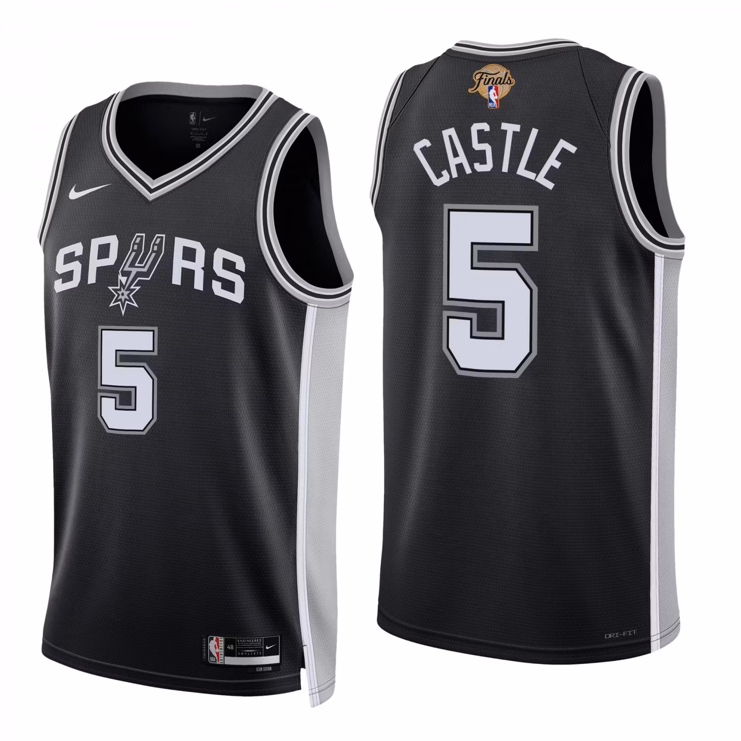 Stephon Castle San Antonio Spurs 2026 Finals Jersey - Black