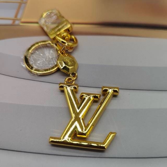 TOP Louis Vuitton LV  Key Chain-Gold