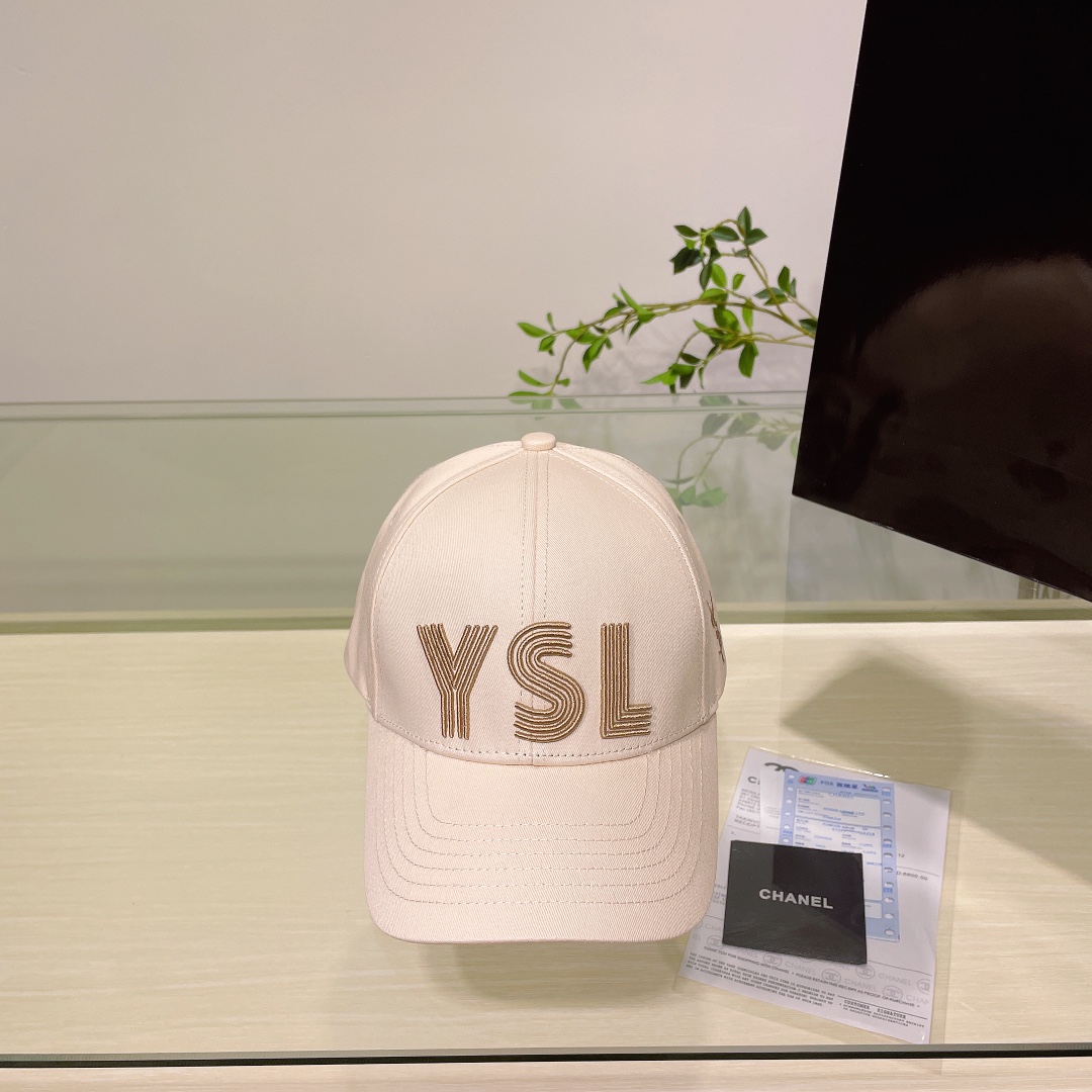 TOP Yves Saint Laurent YSL Embroidered Baseball Cap - 5 Colour