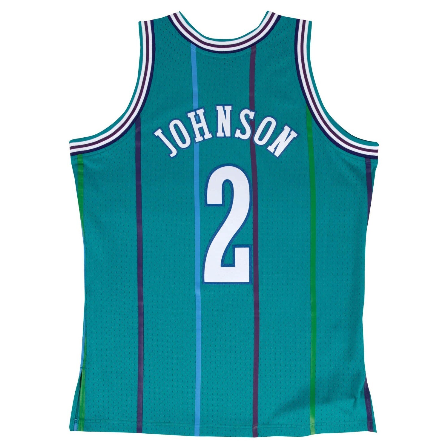 Charlotte Hornets Larry Johnson 1992-93 Men's Teal Swingman Jersey