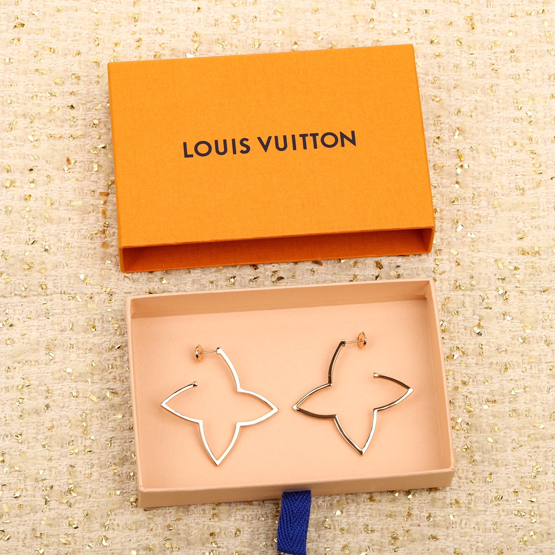 TOP Louis Vuitton LV XL Hoop  Earrings