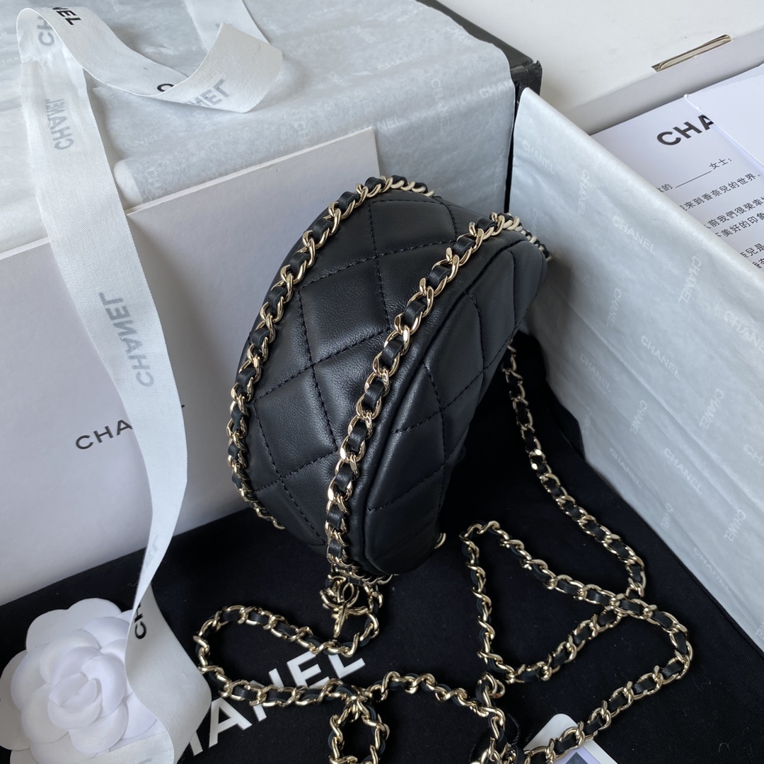 TOP CHANEL Moon Bag - GHW - Black