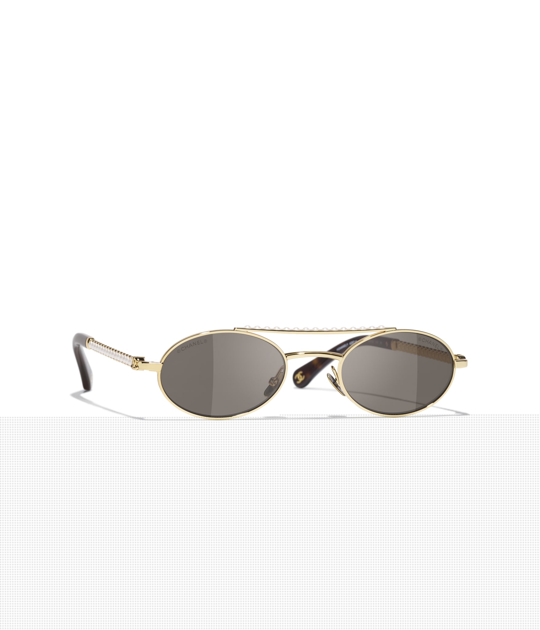 CHANEL Oval Sunglasses A71776X08223L
