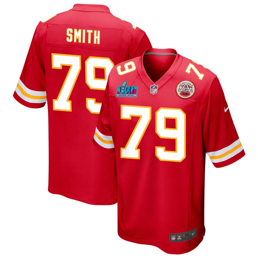 Donovan Smith Kansas City Chiefs  Super Bowl LVII Game Jersey - Red