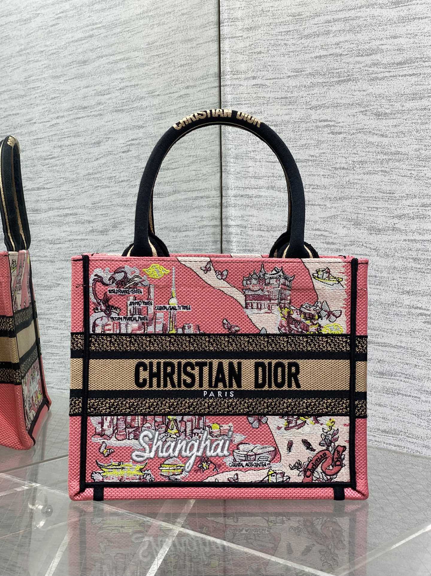 TOP Christian Dior  Book Tote Bag - 3 Sizes - Pink
