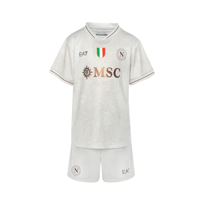 2025/2026 Napoli Kids Away Soccer Jersey 1:1 Thai Quality - White