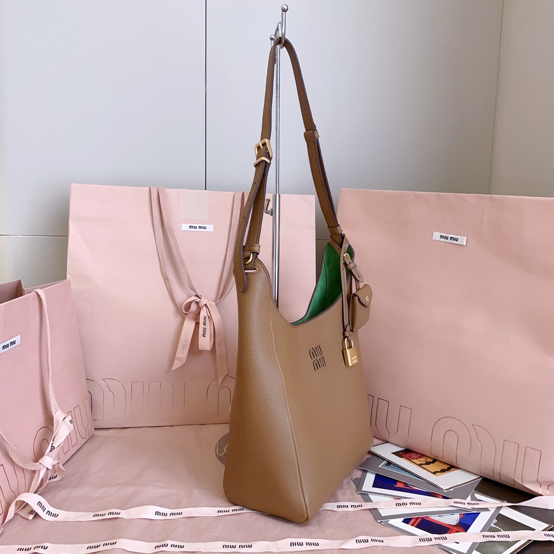 TOP Miu Miu Tote Bag  28X 22.5X 12cm - Brown