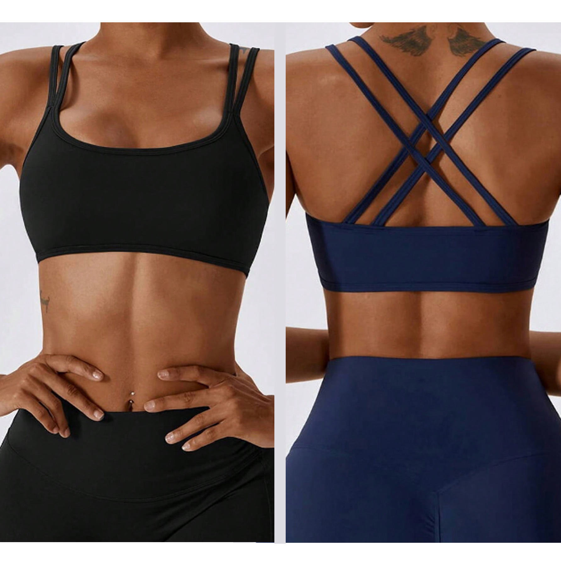 Seamless Sports Bra for Women High Support, Molded Cup High Impact Sports Bras with Sewn in Pads Strappy Running Bra