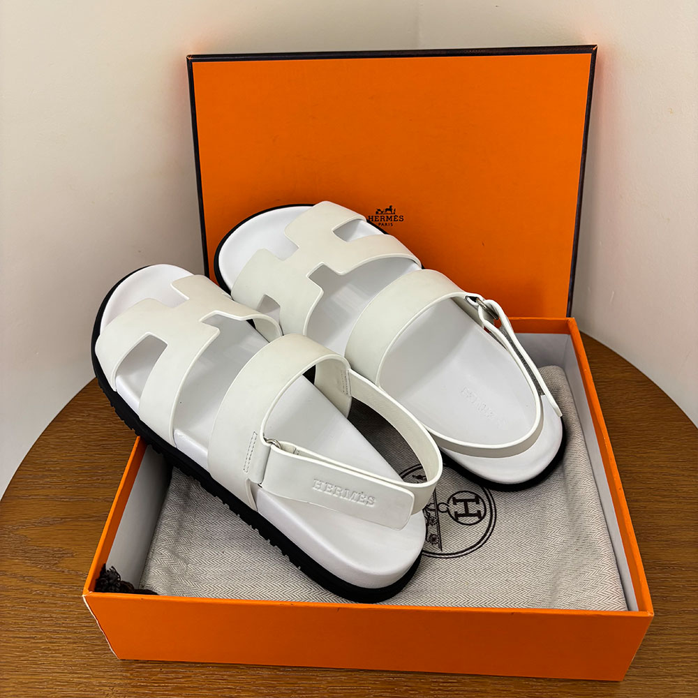 Hermès Chypre leather sandals （Replica）