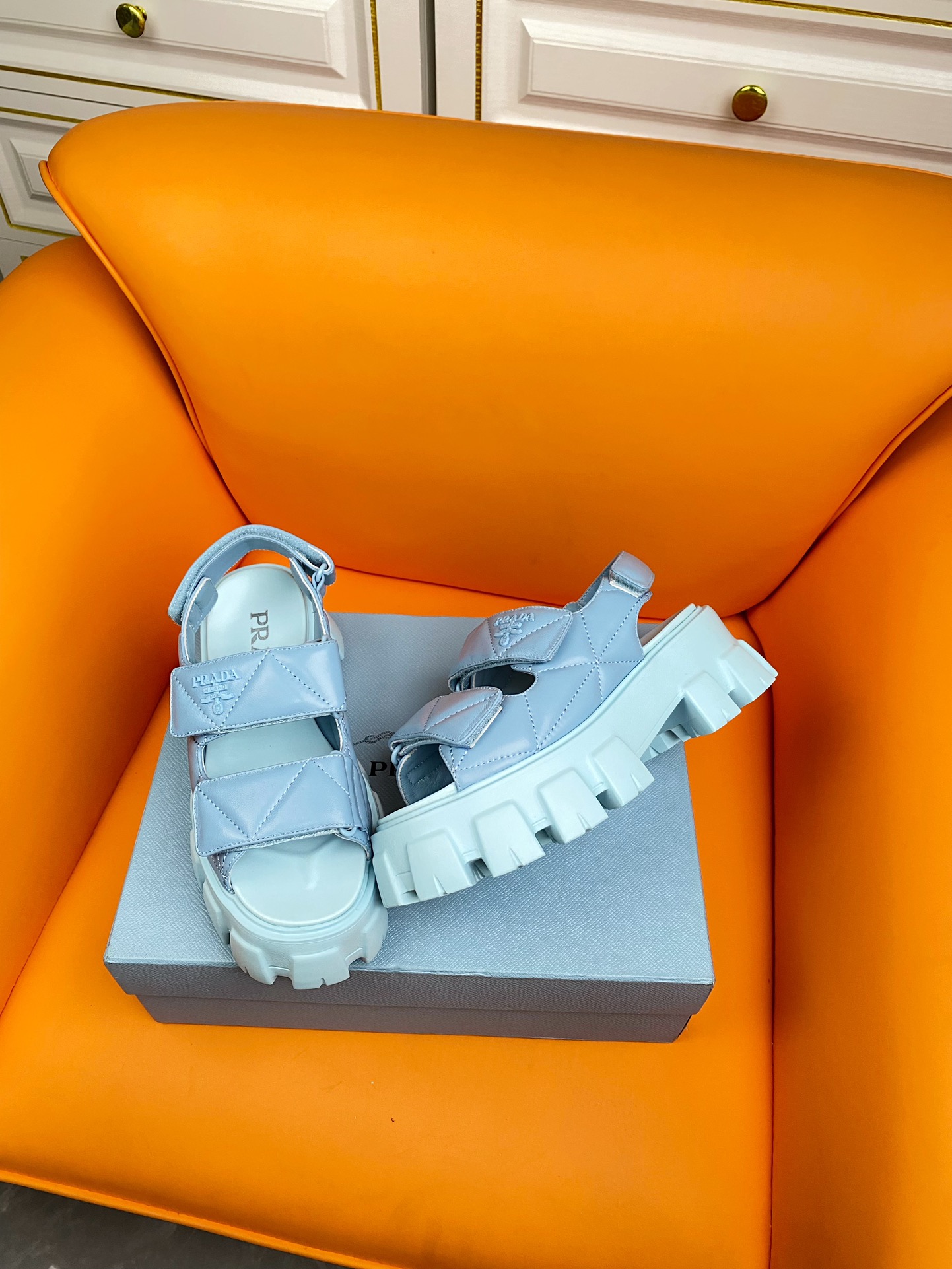 TOP PRADA Thick Sole Sandals - 5 Color