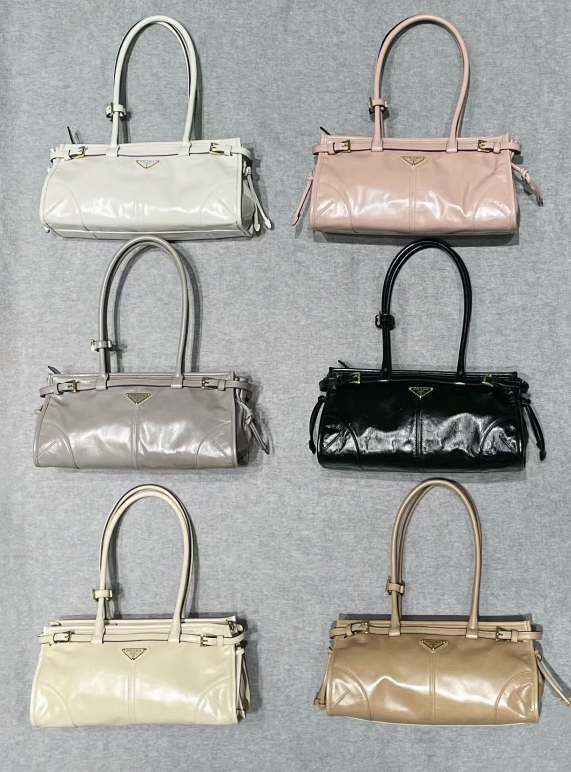 TOP PRADA LusSolf Bag Oiled Cowhide 32x15.5x12cm - 6 Color