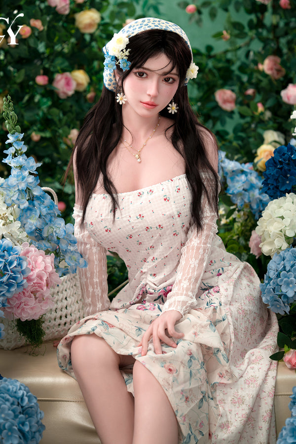167cm/5ft6 D-Cup Silicone Head Blonde Sex Doll - Una