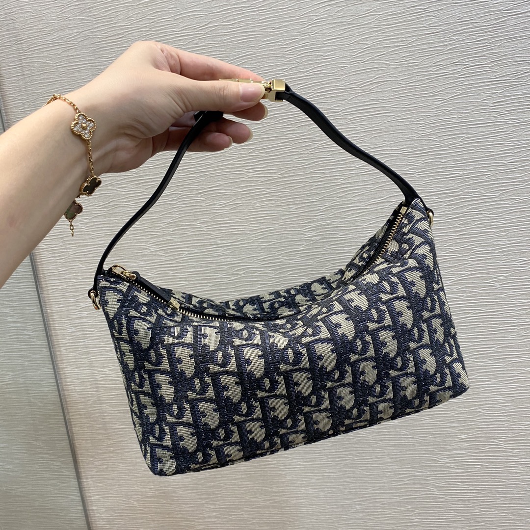 TOP Christian Dior Oblique Lunch Box Bag 22*9*15cm - GHW