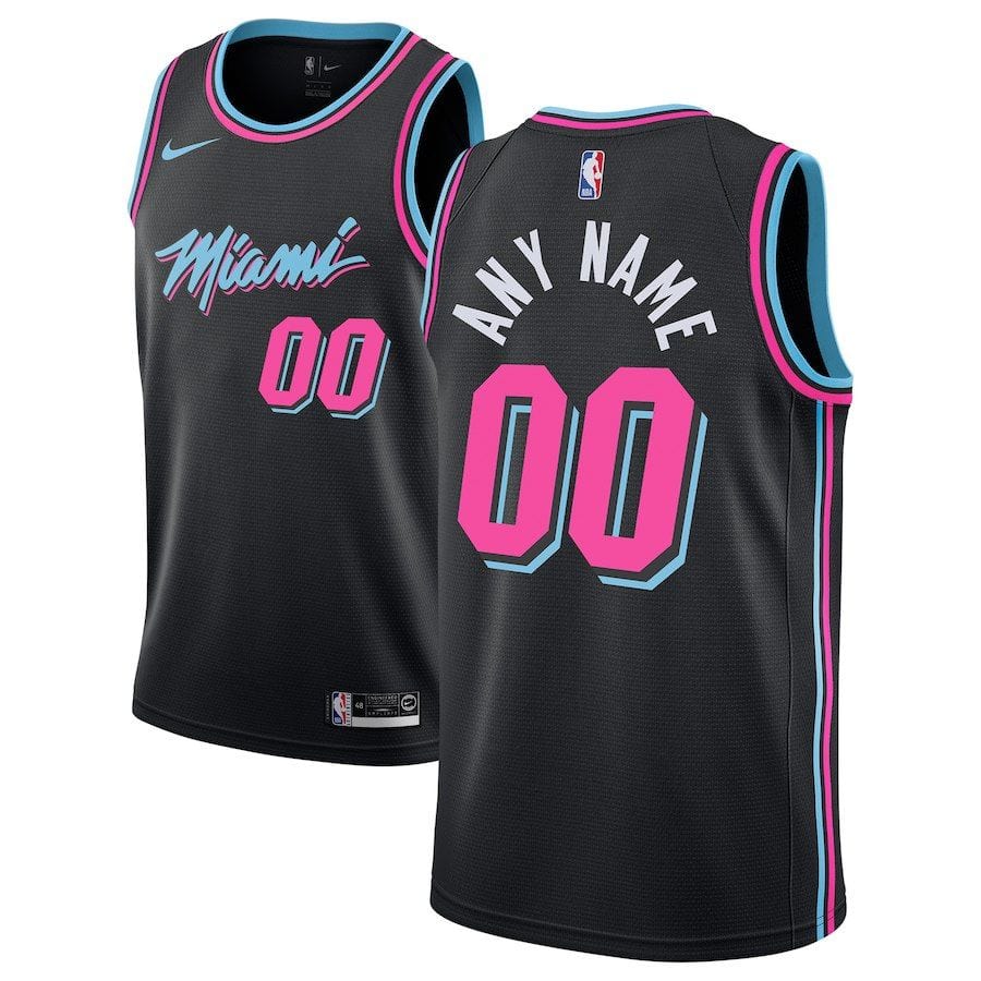 Custom Miami Heat City Edition Authentic Jersey