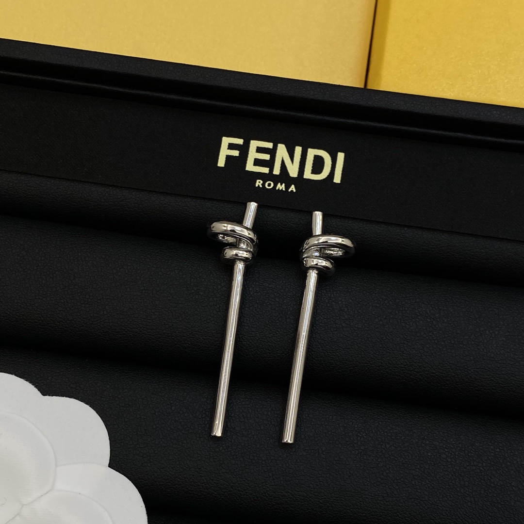 TOP FENDI Earrings - Gold