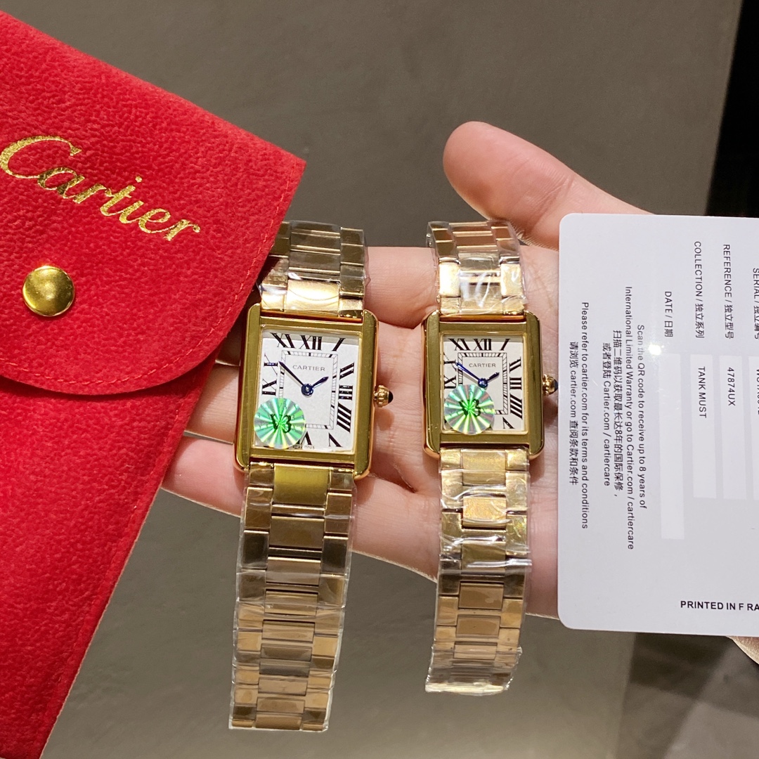 TOP Cartier Kadiya Tank Tant Must Watch - 2 Color