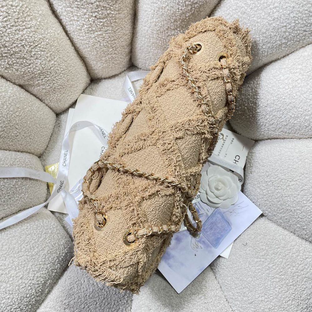 Chanel Large Crochet Flap Shoulder Bag  (Replica)