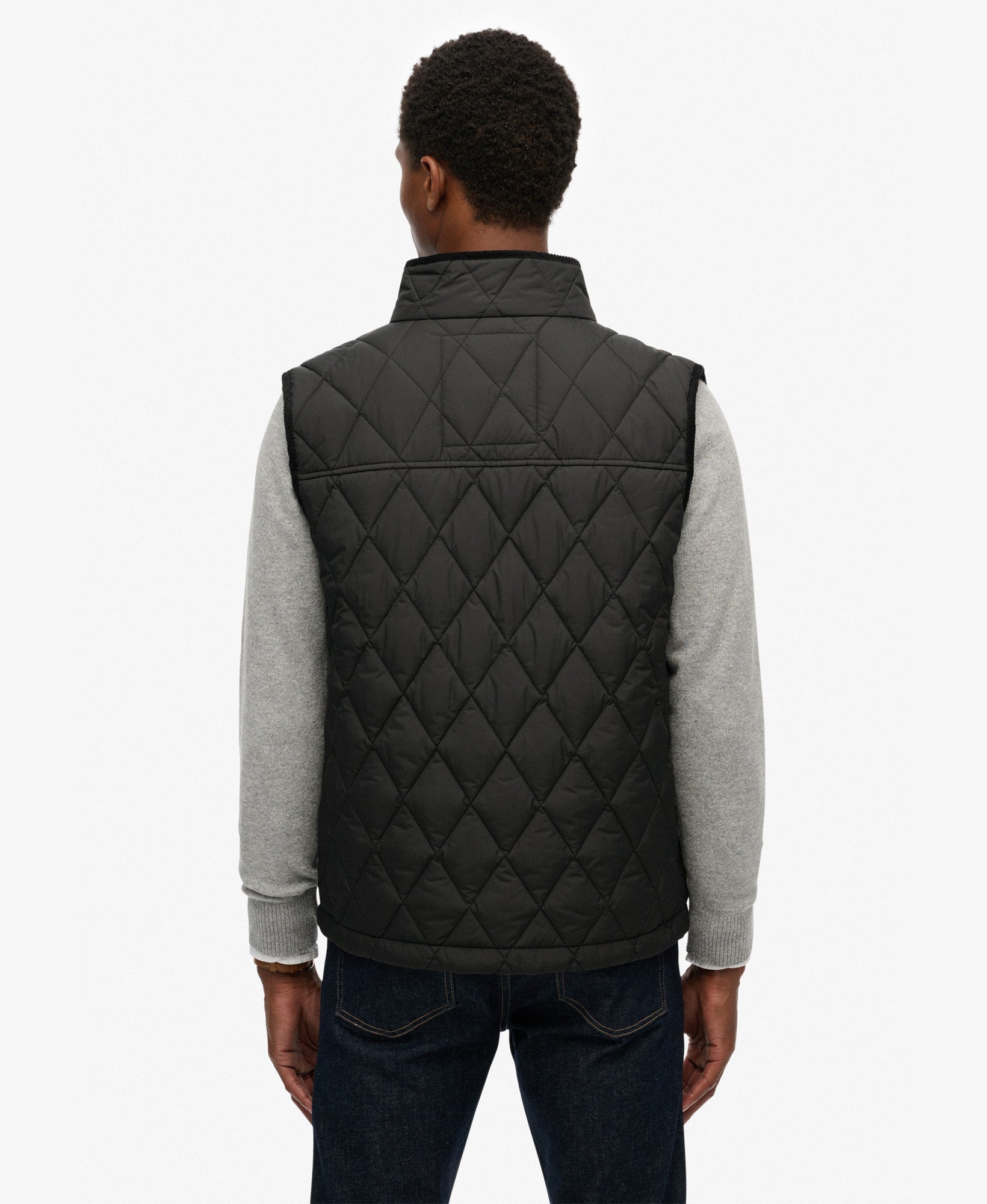 Quilted Estate Gilet | Meteorite Black