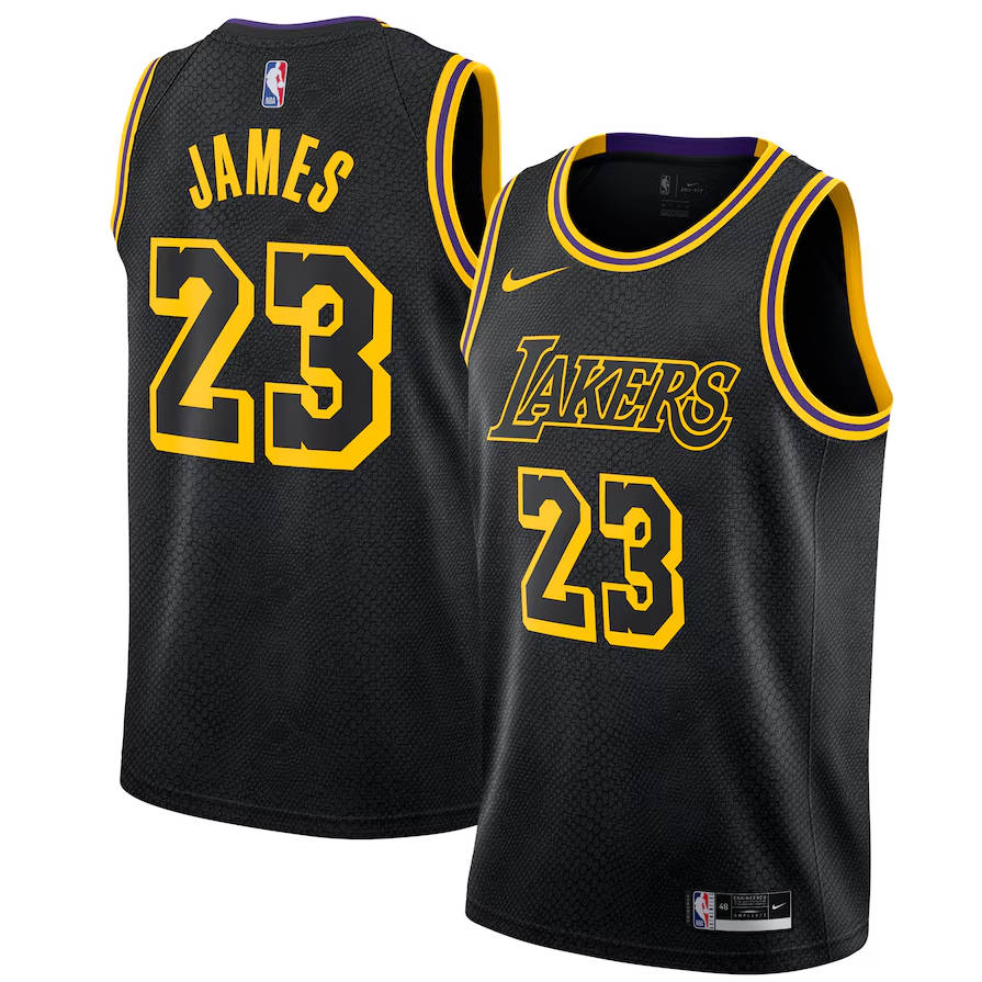 Los Angeles Lakers LeBron James Mamba Jersey - black